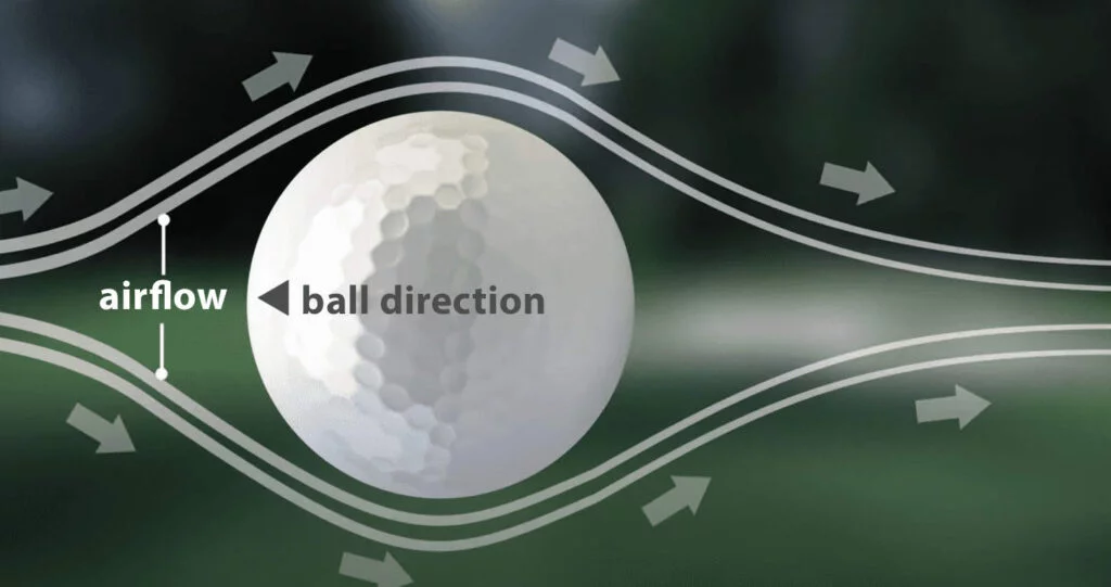 dimpeled golf ball