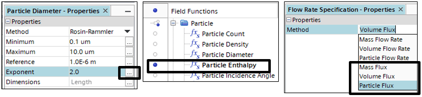 particle flux