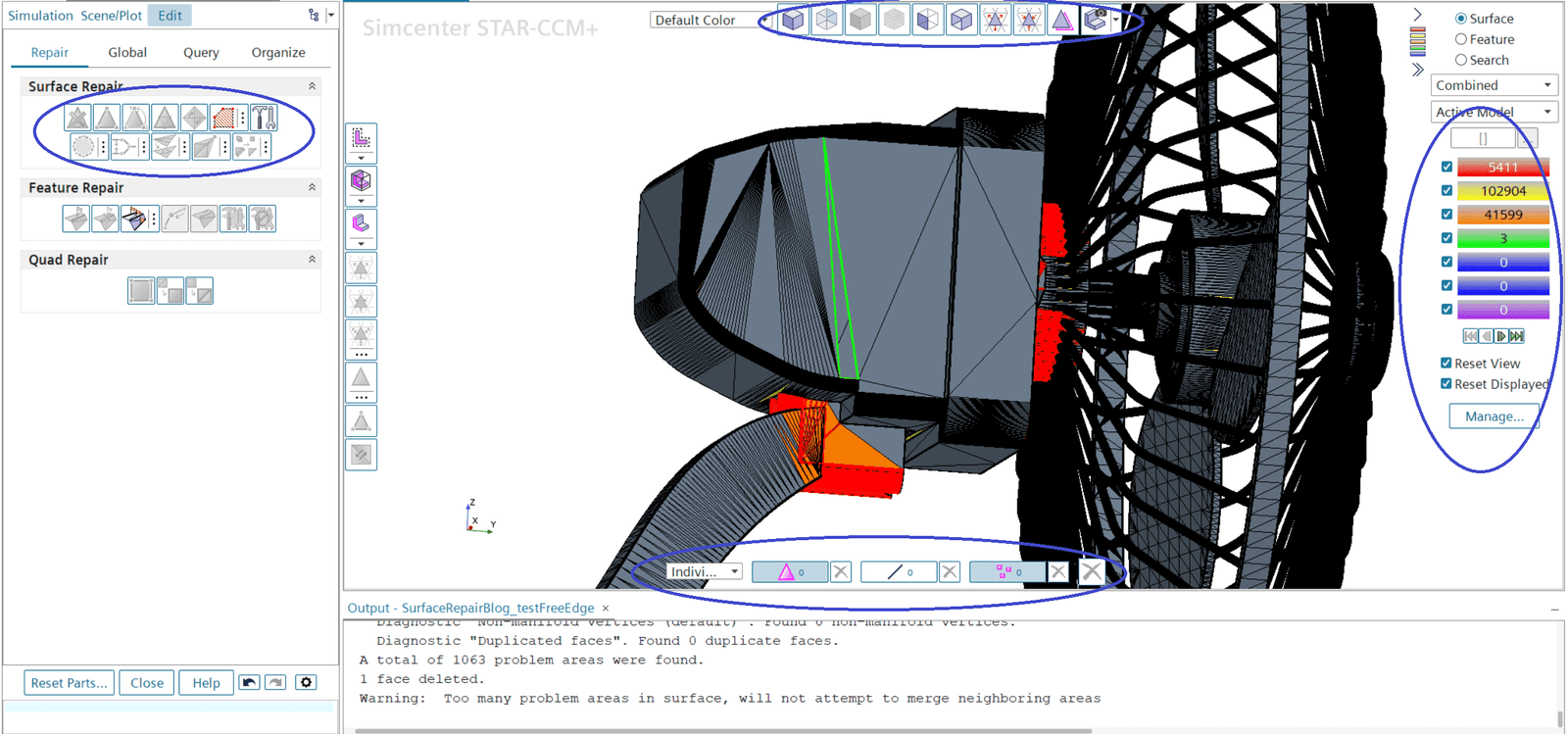 Surface repair Simcenter STAR-CCM+