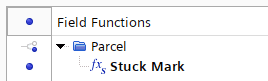 Where to find the Parcel: Stuck Mark field function
