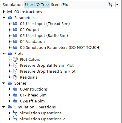 The porous baffle template custom tree