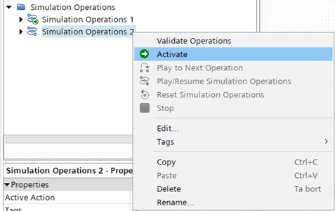 Activate Simulation Operations 2