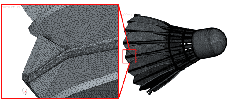 mesh badminton shuttle