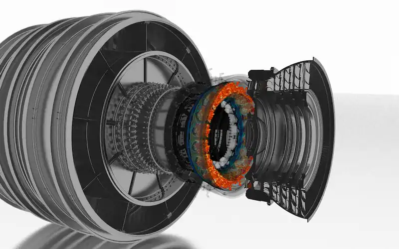Energy and turbomachinery: Combustion in a gas turbine